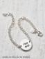 Preview: Silberarmband mit einem integrierten personalisierten Charm in Feinsilber