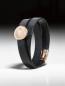 Preview: Wickellederarmband mit Fingerprintnugget