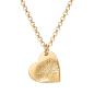 Preview: Silver necklace with a small heart pendant with a noseprint