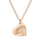 Preview: Silver necklace with a small heart pendant with a noseprint