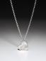 Preview: Silver necklace with a small heart pendant with a noseprint