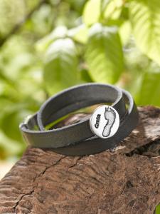 Wickelarmband mit Fußabdruck
