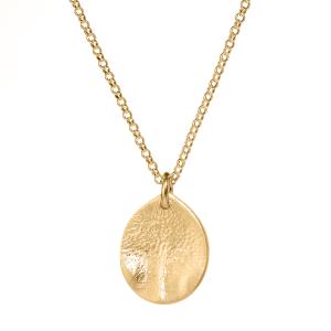 Silberkette mit großem Teardrop-Anhänger
