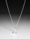 Silberkette mit kleinem Teardrop mit Nasenabdruck